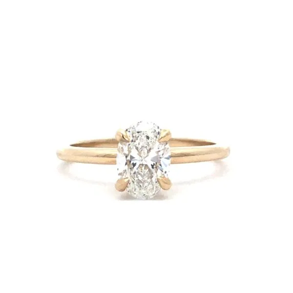 1.01ct Lab-Grown Oval Diamond Engagement Ring in 10K Yellow Gold – D/VVS2 MarBill Jewelers Belle Vernon, PA