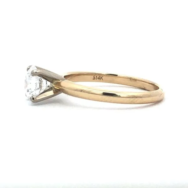 1.10 CT D VS1 Lab-Grown Round Diamond Engagement Ring | 14KT Yellow Gold Image 2 MarBill Jewelers Belle Vernon, PA