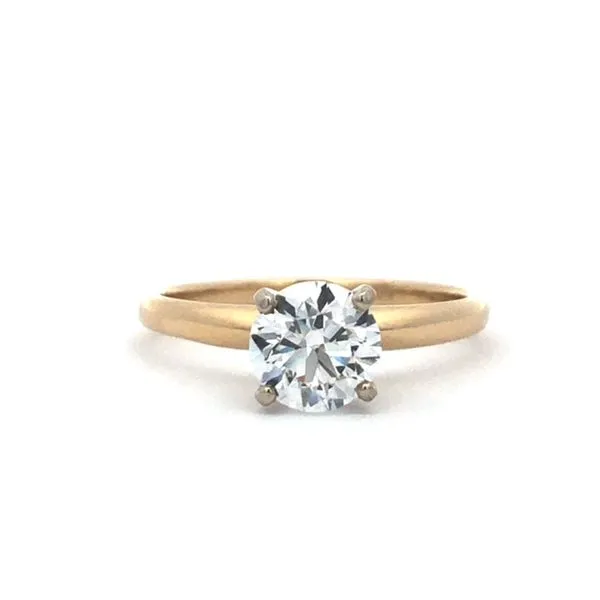 1.10 CT D VS1 Lab-Grown Round Diamond Engagement Ring | 14KT Yellow Gold MarBill Jewelers Belle Vernon, PA