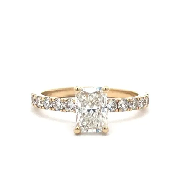 14KT Yellow Gold Diamond Band | 1.50CT Lab-Grown Radiant Diamond & 0.50TW Round Diamonds MarBill Jewelers Belle Vernon, PA