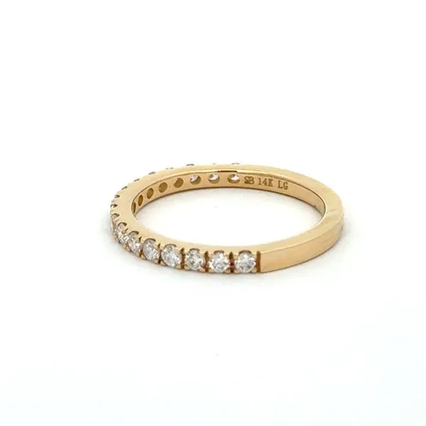 14K Yellow Gold 1/2 CTTW Round Lab-Grown Diamond Band – Ethical Radiance Image 2 MarBill Jewelers Belle Vernon, PA