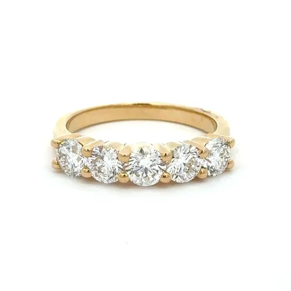 14K Yellow Gold 5-Stone Lab-Grown Diamond Ring – 1.55CTW of Ethical Brilliance MarBill Jewelers Belle Vernon, PA