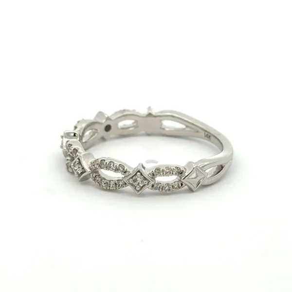 14K White Gold Wedding Band with 0.25ct Round Diamonds – Elegant & Timeless Design Image 2 MarBill Jewelers Belle Vernon, PA