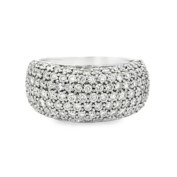 14K White Gold 7-Row Round Diamond Pave Band | 1.88 CTTW MarBill Jewelers Belle Vernon, PA