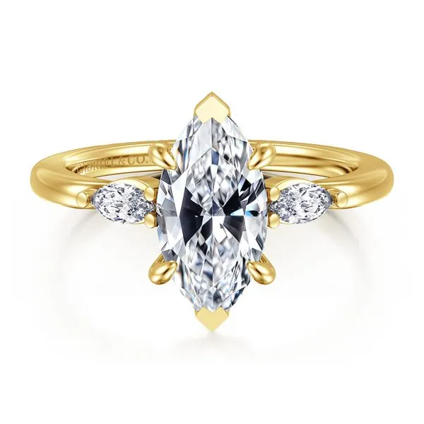 Gabriel & Co. 14K Yellow & Gold Diamond Engagement Ring – Classic Collection (Serial #S2249357) MarBill Jewelers Belle Vernon, PA
