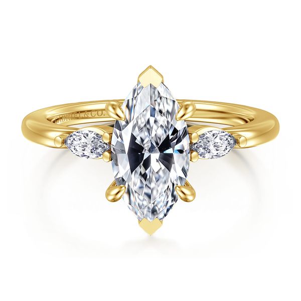Gabriel & Co. 14K Yellow & Gold Diamond Engagement Ring – Classic Collection (Serial #S2249357) MarBill Jewelers Belle Vernon, PA