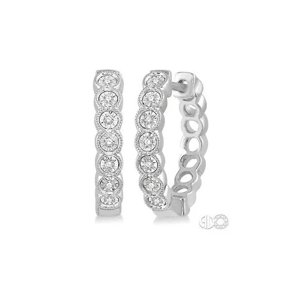 Diamond Hoop Earrings MarBill Jewelers Belle Vernon, PA