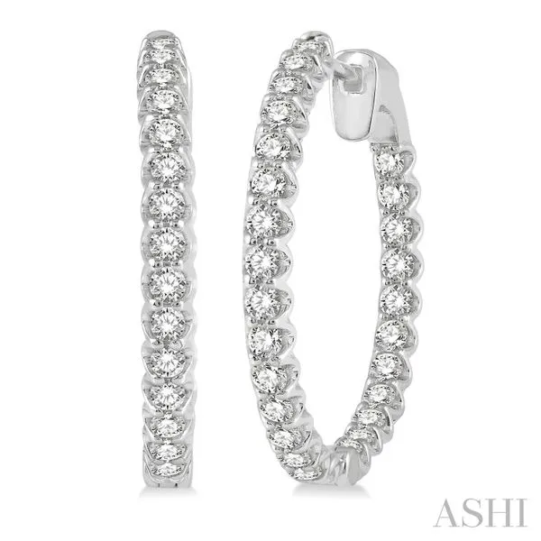 Diamond Hoop Earrings MarBill Jewelers Belle Vernon, PA