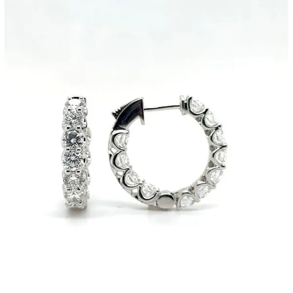 Diamond Hoop Earrings MarBill Jewelers Belle Vernon, PA