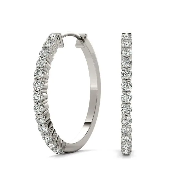 Diamond Hoop Earrings MarBill Jewelers Belle Vernon, PA
