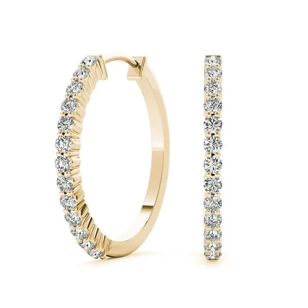 Diamond Hoop Earrings MarBill Jewelers Belle Vernon, PA