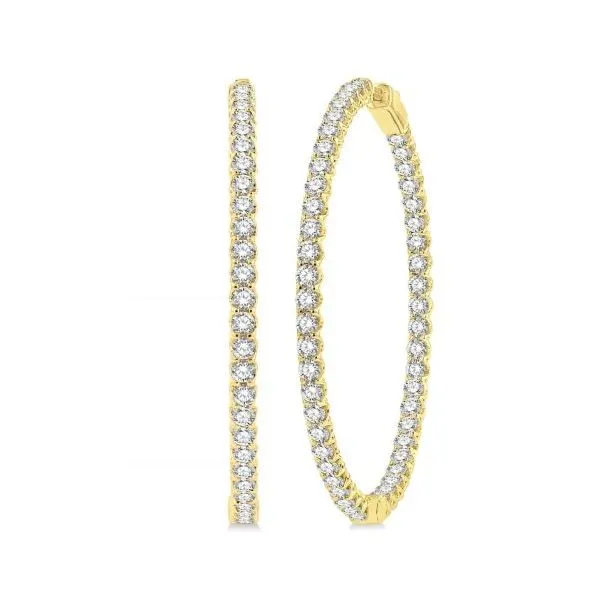 Diamond Hoop Earrings MarBill Jewelers Belle Vernon, PA