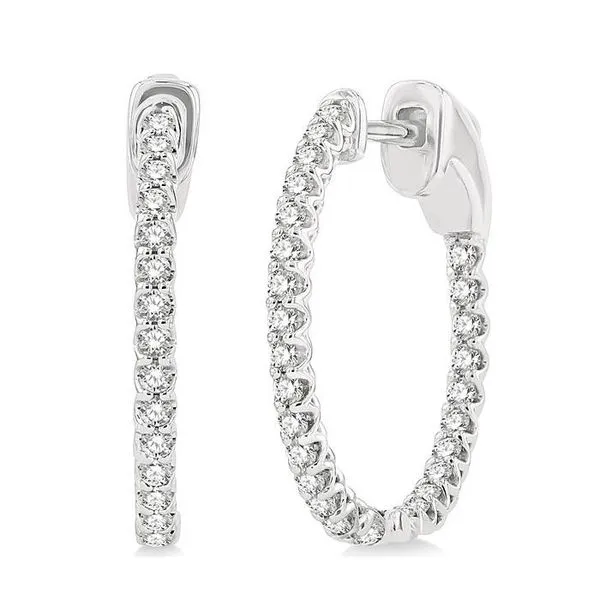 Diamond Hoop Earrings MarBill Jewelers Belle Vernon, PA