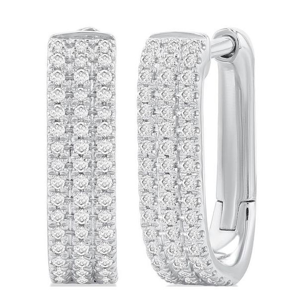 Diamond Hoop Earrings MarBill Jewelers Belle Vernon, PA