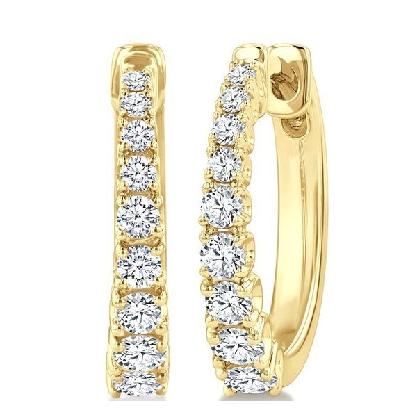 Diamond Hoop Earrings MarBill Jewelers Belle Vernon, PA