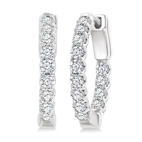 Diamond Hoop Earrings MarBill Jewelers Belle Vernon, PA
