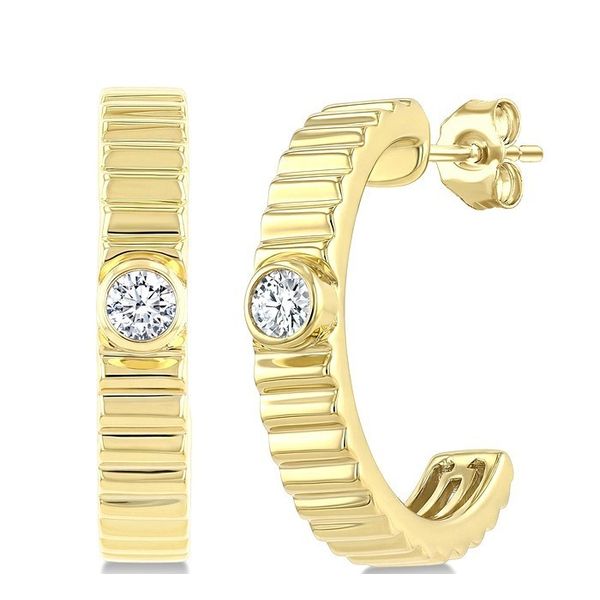 Diamond Hoop Earrings MarBill Jewelers Belle Vernon, PA