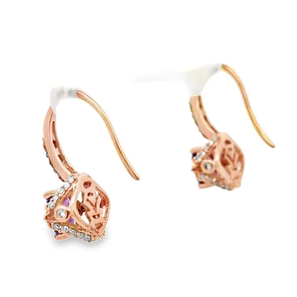 Le Vian Amethyst Earrings in Strawberry Gold Image 3 MarBill Jewelers Belle Vernon, PA