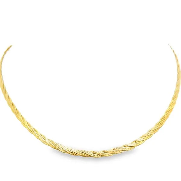 14K Yellow Gold Fancy Herringbone MarBill Jewelers Belle Vernon, PA