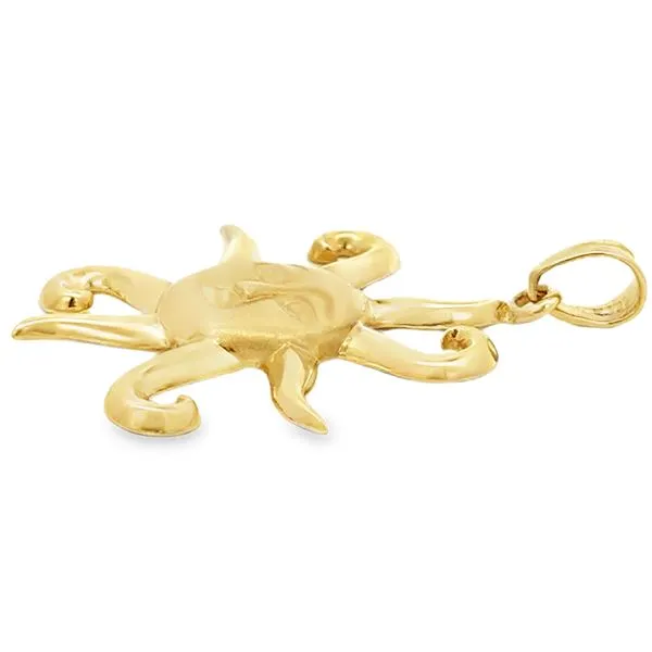 14K Yellow Gold Sun Pendant Image 2 MarBill Jewelers Belle Vernon, PA