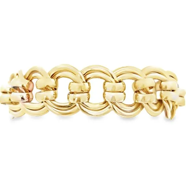 14K Estate Double Link Bracelet MarBill Jewelers Belle Vernon, PA