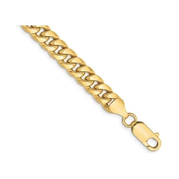 10K Semi Solid Miami Cuban Bracelet – Bold & Timeless (8