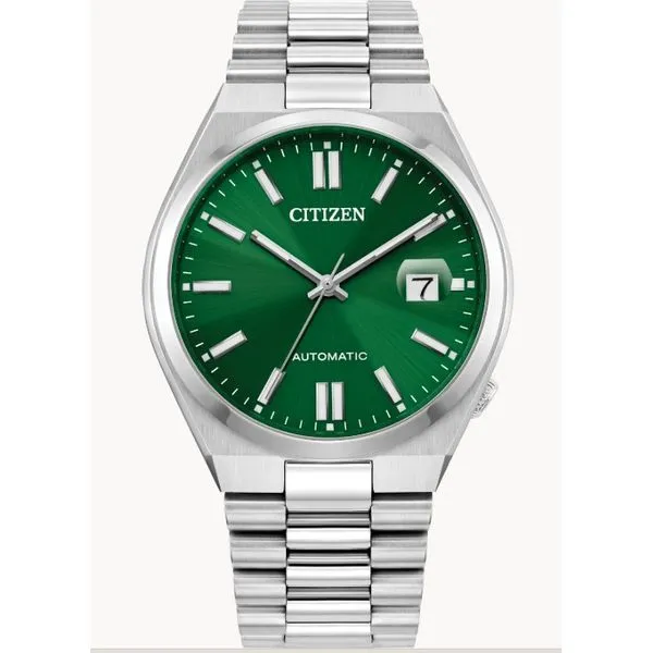 Citizen Men’s Automatic WR50 Stainless Steel Watch – Green Dial | Classic & Durable MarBill Jewelers Belle Vernon, PA