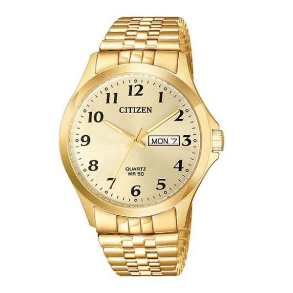 Citizen Men’s Gold Tone Quartz Expansion Watch – Day & Date, Water Resistant 50M MarBill Jewelers Belle Vernon, PA