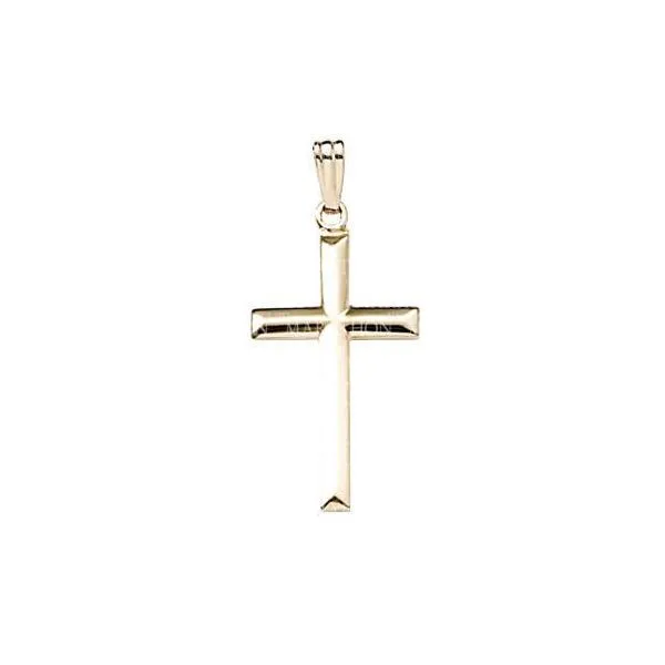 14K Yellow Gold Filled Cross on 18