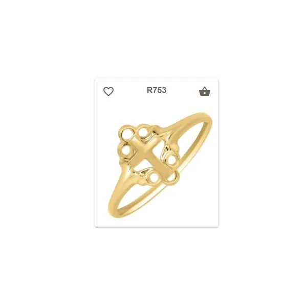 Children’s 10K Yellow Gold Filigree Cross Ring – Size 4 | Elegant & Meaningful MarBill Jewelers Belle Vernon, PA