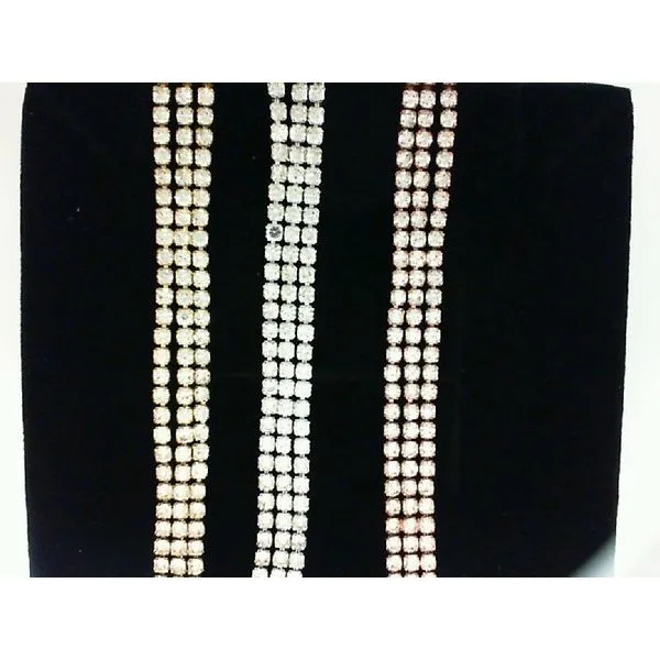 Men's Rhinestone 3 Row Bracelet MarBill Jewelers Belle Vernon, PA