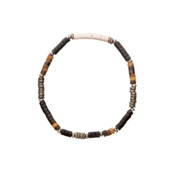 Men's Pyro Sentinel Heishi Bead Bracelet MarBill Jewelers Belle Vernon, PA