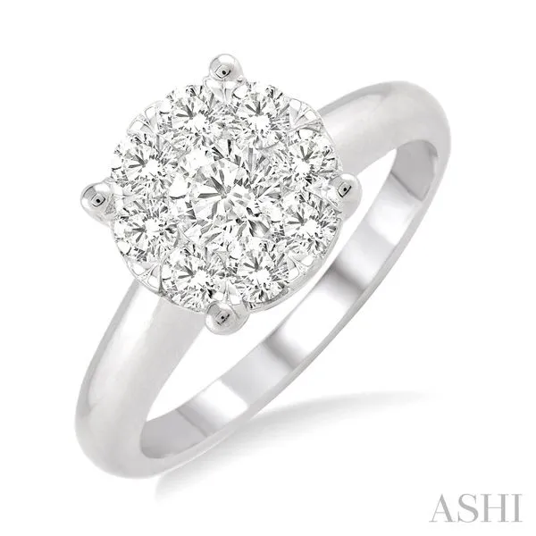 Lady's White 14 Karat Engagement Ring - Size 6.5 | 1.00ct Round Diamonds Marc Robinson Jewelers Round Rock, TX