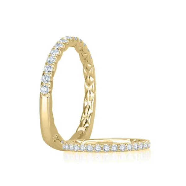 A.JAFFE Classics Wedding Band MRS755Q/312 - 14K Yellow Gold, 0.31ct Diamonds Marc Robinson Jewelers Round Rock, TX