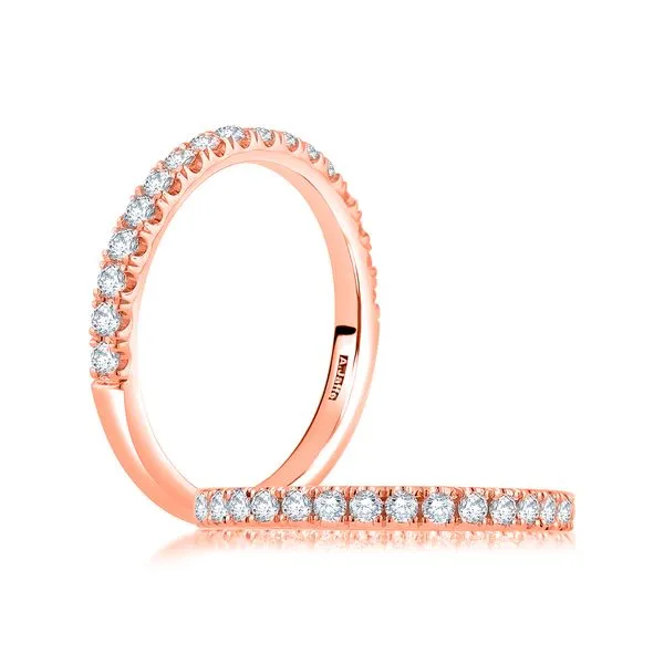 A.JAFFE Classics Wedding Band WR0906 - 14K Rose Gold, Size 6 Marc Robinson Jewelers Round Rock, TX