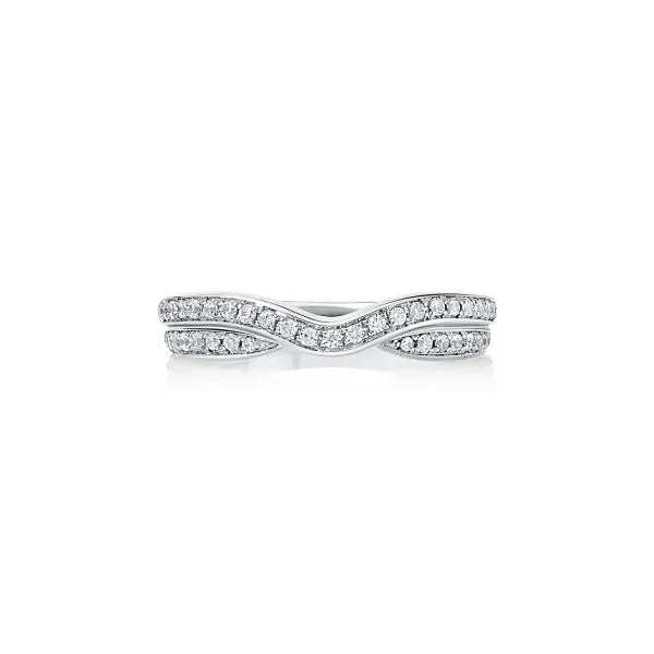 A.JAFFE Seasons of Love 14K White Gold Channel Set Wedding Band for Women (Size 6) Marc Robinson Jewelers Round Rock, TX