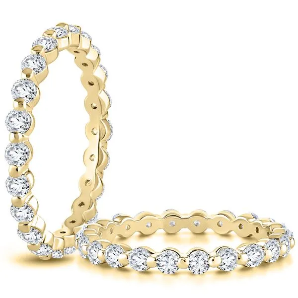 A.JAFFE WRRDL1243E/100 Yellow Gold Prong Set Eternity Wedding Band – Size 5 Marc Robinson Jewelers Round Rock, TX