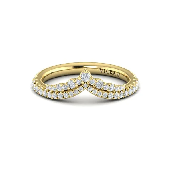 14K Yellow Gold Accent Diamond Wedding Band – Size 6.5 (0.42ctw) Marc Robinson Jewelers Round Rock, TX