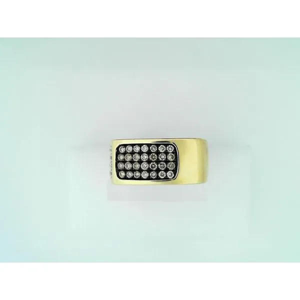 Two-Tone Polished 14K Men's Diamond Wedding Band - Size 10, 1.78ctw Round Diamonds Marc Robinson Jewelers Round Rock, TX