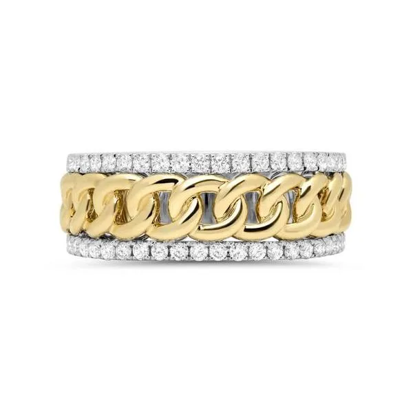 Two-Tone Polished 14K Channel Set Men's Diamond Wedding Band – Size 10 Marc Robinson Jewelers Round Rock, TX