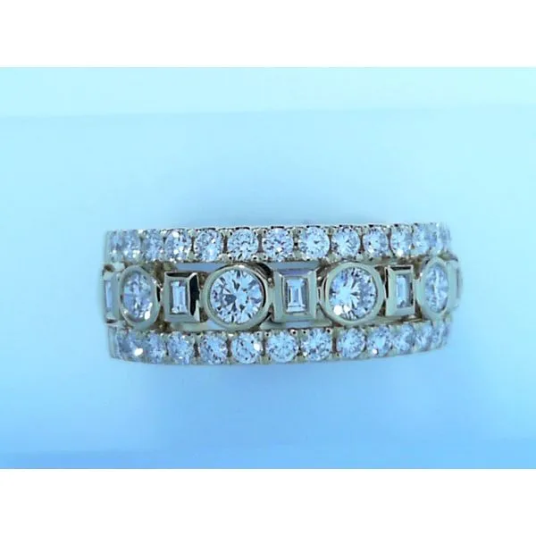 Men's 14K White Gold Diamond Wedding Band - 1.52ct Round Diamonds, Size 10 Marc Robinson Jewelers Round Rock, TX