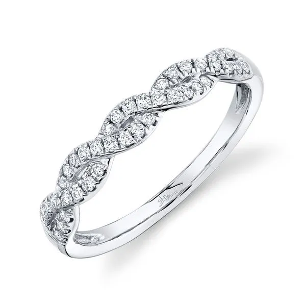 SC22002876 - 14K White Gold Twist Diamond Band Marc Robinson Jewelers Round Rock, TX