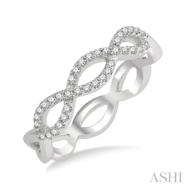 316A7FHWG Lady's White 14 Karat Fashion Ring with Round Diamonds - Size 7 Marc Robinson Jewelers Round Rock, TX