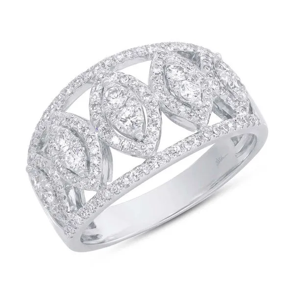 14K White Gold Lady's Ring with 0.71ct Round Diamonds - Size 7 Marc Robinson Jewelers Round Rock, TX