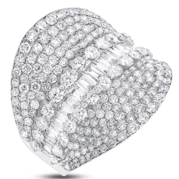 18K White Gold Diamond Ring | 3.21ct Round Diamonds | Size 7 Marc Robinson Jewelers Round Rock, TX