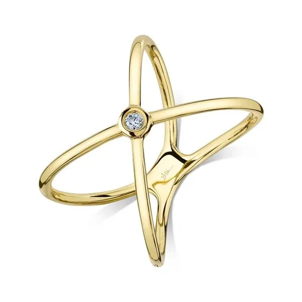 14K Yellow Gold Bezel Set 