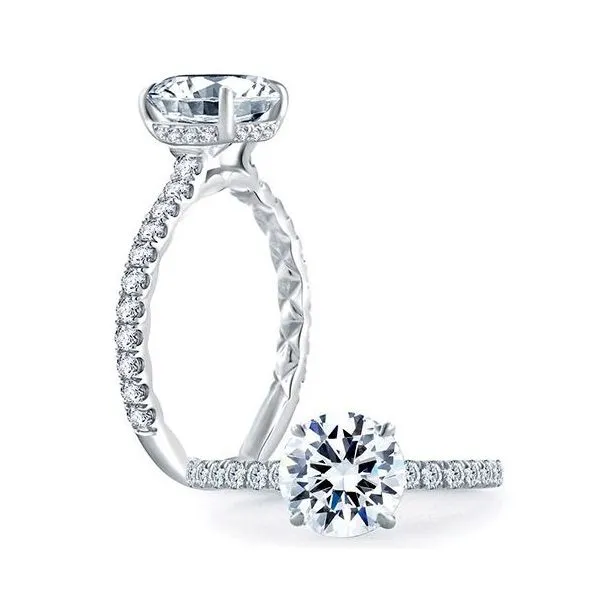 : A.Jaffe Classics Engagement Ring ME1865Q/244 – 14K White Gold, 0.44ctw Diamonds, Size 6 Marc Robinson Jewelers Round Rock, TX