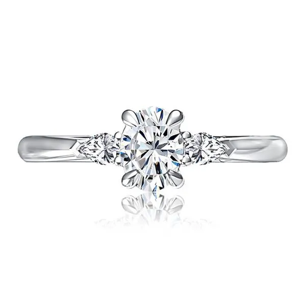 A.Jaffe 14K White Gold Diamond Band - MECOV2616/140 - 0.15tw Round Diamonds Marc Robinson Jewelers Round Rock, TX