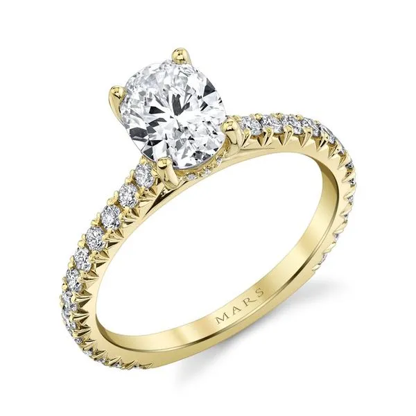 14K Yellow Gold Semi-Mount Ring with 0.52ctw Round Diamonds – Size 6.5 Marc Robinson Jewelers Round Rock, TX