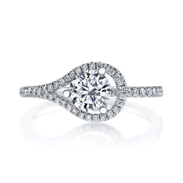 14K White Gold Semi-Mount Ring with 0.21ctw Round Diamonds - Size 6.5 Marc Robinson Jewelers Round Rock, TX